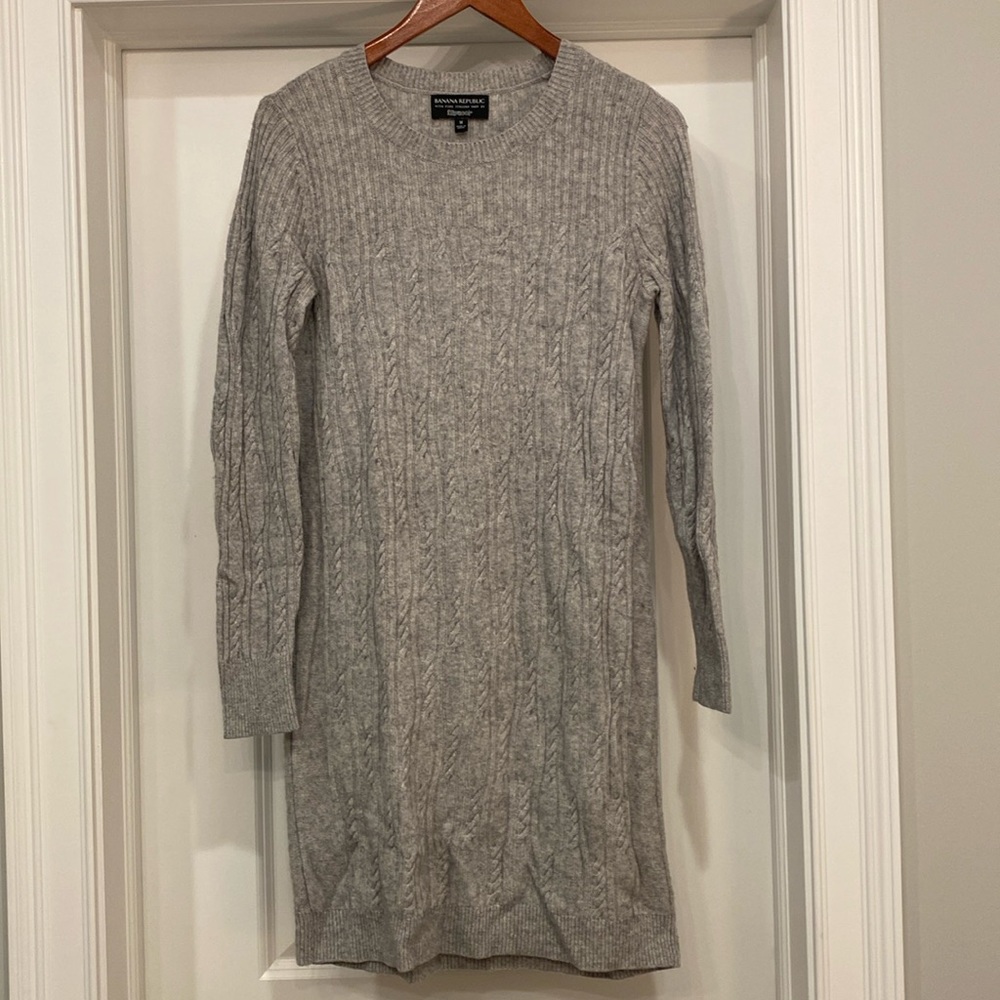 Banana republic cable knit dress